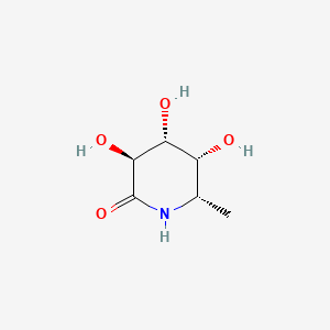 2-Piperidinone, 3,4,5-trihydroxy-6-methyl-, (3S-(3alpha,4beta,5beta,6beta))-