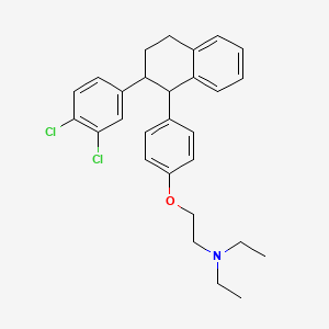 2-(p-(2-(3,4-Dichlorophenyl)-1,2,3,4-tetrahydro-1-naphthyl)phenoxy)triethylamine