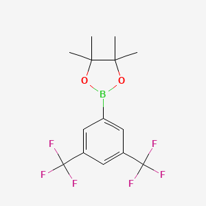 molecular formula C14H15BF6O2 B1279247 2-(3,5-双(三氟甲基)苯基)-4,4,5,5-四甲基-1,3,2-二氧杂硼环丁烷 CAS No. 69807-91-6