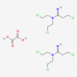 N,N-Bis(chloroethyl)-3-chloropropionamidine hemioxalate dihydrate