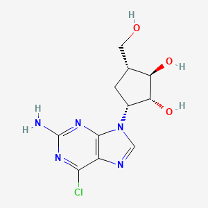 Carbocyclic-6-chloro ara-guanosine