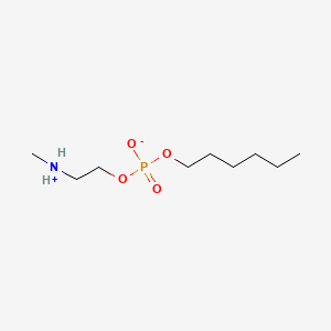 Phosphoric acid, monohexyl mono(2-(methylamino)ethyl) ester