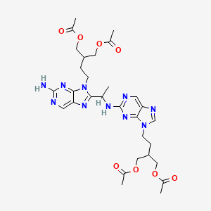 molecular formula C30H40N10O8 B12792525 Famciclovir 8,N2-dimer CAS No. 1797985-90-0