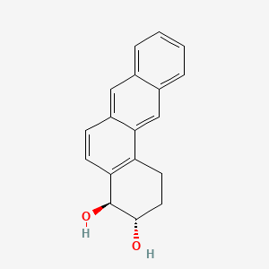 molecular formula C18H16O2 B12792643 Benz(a)anthracene-3,4-diol, 1,2,3,4-tetrahydro-, trans- CAS No. 60968-10-7