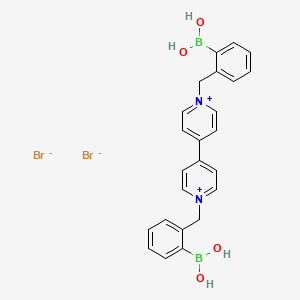 B1279270 4,4'-Bipyridinium, 1,1'-bis[(2-boronophenyl)methyl]-, dibromide CAS No. 420816-02-0