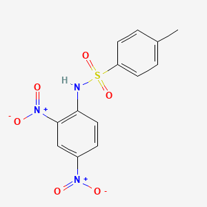 molecular formula C13H11N3O6S B12792725 N-(2,4-Dinitrophenyl)-4-methylbenzene-1-sulfonamide CAS No. 19044-84-9