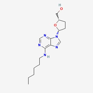 Adenosine, 2',3'-dideoxy-N-hexyl-