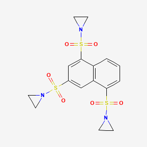 Aziridine, 1,1',1''-(1,3,5-naphthalenetriyltris(sulfonyl))tris-