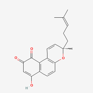 molecular formula C20H20O4 B12792780 Teretifolione B CAS No. 57309-85-0