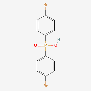 molecular formula C12H9Br2O2P B12792836 Phosphinic acid, bis(p-bromophenyl)- CAS No. 109817-44-9