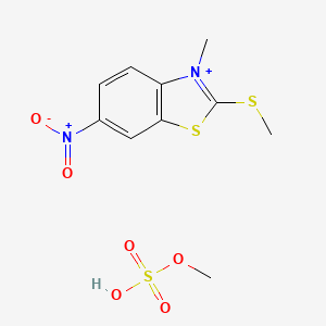 Methyl 3-methyl-2-(methylthio)-6-nitrobenzothiazolium sulphate