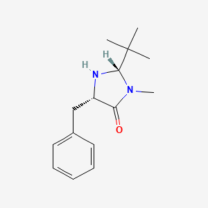 molecular formula C15H22N2O B1279296 (2S,5S)-(-)-2-tert-Butyl-3-methyl-5-benzyl-4-imidazolidinone CAS No. 346440-54-8