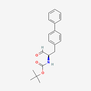 molecular formula C20H23NO3 B1279301 ((R)-2-Biphenyl-4-yl-1-formylethyl)carbamic Acid t-Butyl Ester CAS No. 149709-58-0