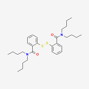 molecular formula C30H44N2O2S2 B12793015 2,2'-Dithiobis(N,N-di-n-butylbenzamide) CAS No. 78010-09-0