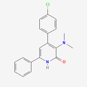 4-(4-Chlorophenyl)-3-(dimethylamino)-6-phenyl-2-pyridinol