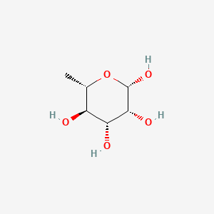 molecular formula C6H12O5 B12793085 beta-L-Rhamnose CAS No. 6155-36-8