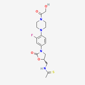 molecular formula C18H23FN4O4S B12793087 Mbn56QV3EX CAS No. 216868-84-7