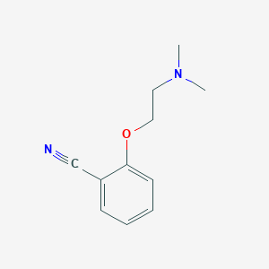 molecular formula C11H14N2O B1279309 2-[2-(二甲氨基)乙氧基]苯甲腈 CAS No. 206261-63-4