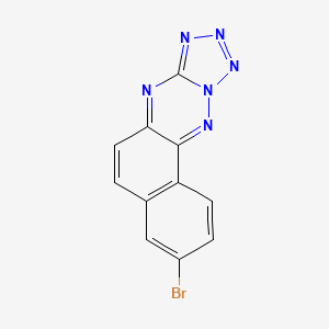 molecular formula C11H5BrN6 B12793126 3-Bromonaphtho(2,1-e)tetraazolo(1,5-b)(1,2,4)triazine CAS No. 81940-11-6