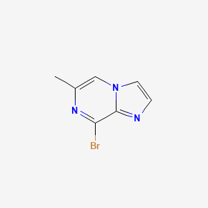 molecular formula C7H6BrN3 B1279313 8-Bromo-6-methylimidazo[1,2-A]pyrazine CAS No. 1025976-69-5