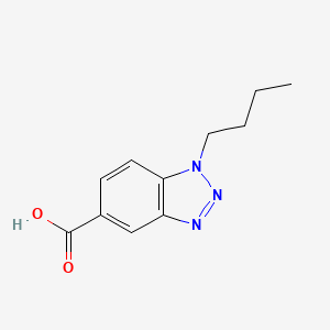 molecular formula C11H13N3O2 B1279314 1-butyl-1H-benzotriazole-5-carboxylic acid CAS No. 120321-66-6