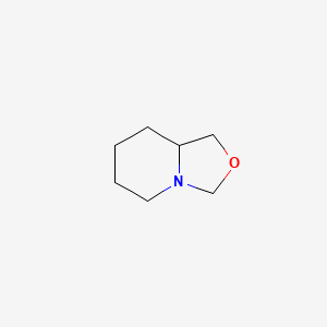 molecular formula C7H13NO B12793161 2-Oxaindolizidine CAS No. 6833-37-0