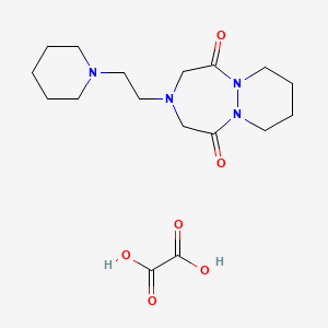 3-(2-Piperidin-1-ylethyl)hexahydro-1H-pyridazino(1,2-a)(1,2,5)triazepine-1,5(2H)-dione oxalate