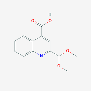 2-(Dimethoxymethyl)quinoline-4-carboxylic acid