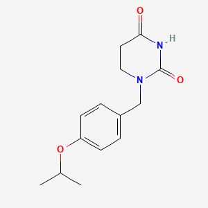 2,4(1H,3H)-Pyrimidinedione, dihydro-1-((4-(1-methylethoxy)phenyl)methyl)-