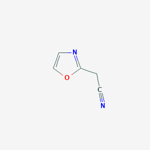 molecular formula C5H4N2O B127933 2-(Oxazol-2-YL)acetonitrile CAS No. 809533-78-6