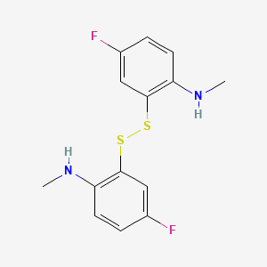 N-(4-Fluoro-2-((5-fluoro-2-(methylamino)phenyl)dithio)phenyl)-N-methylamine