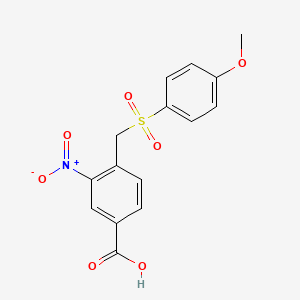 4-(((4-Methoxyphenyl)sulfonyl)methyl)-3-nitrobenzoic acid