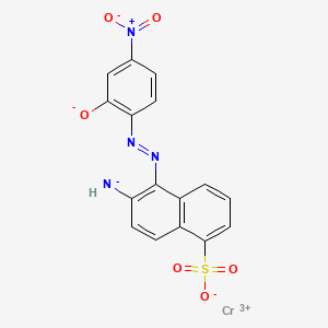 Chromium, (6-(amino-kappaN)-5-((2-(hydroxy-kappaO)-4-nitrophenyl)azo-kappaN1)-1-naphthalenesulfonato(3-))-