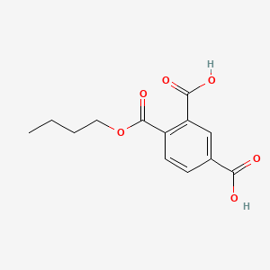 molecular formula C13H14O6 B12793380 1,2,4-Benzenetricarboxylic acid, monobutyl ester CAS No. 28904-29-2