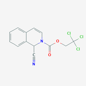 molecular formula C13H9Cl3N2O2 B12793392 2,2,2-Trichloroethyl 1-cyanoisoquinoline-2(1h)-carboxylate CAS No. 17954-24-4