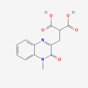 2-((4-Methyl-3-oxo-3,4-dihydro-2-quinoxalinyl)methyl)malonic acid