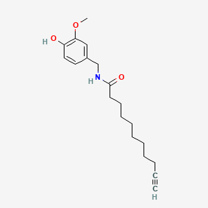 molecular formula C19H27NO3 B12793430 10-Undecynamide, N-((4-hydroxy-3-methoxyphenyl)methyl)- CAS No. 150988-87-7