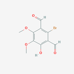 2-Bromo-4-hydroxy-5,6-dimethoxybenzene-1,3-dicarbaldehyde