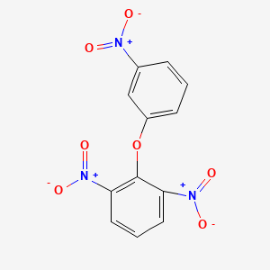 molecular formula C12H7N3O7 B12793443 1,3-Dinitro-2-(3-nitrophenoxy)benzene CAS No. 6945-81-9