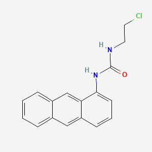 molecular formula C17H15ClN2O B12793471 Urea, 1-(1-anthryl)-3-(2-chloroethyl)- CAS No. 102434-03-7