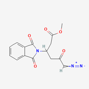 Methyl beta-(3-diazoacetonyl)-1,3-dioxo-2-isoindolinepropionate