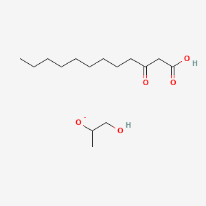 1-Hydroxypropan-2-olate;3-oxododecanoic acid