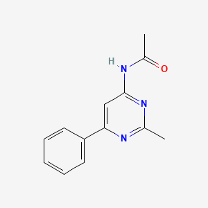 N-(2-methyl-6-phenylpyrimidin-4-yl)acetamide