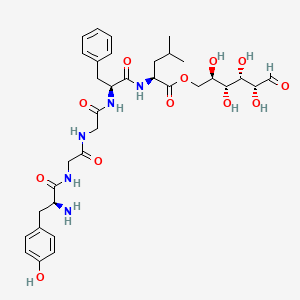 6-(Tyrosylglycylglycylphenylalanylleucyl)-D-glucopyranose