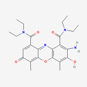 2-Amino-N,N,N',N'-tetraethyl-7-hydroxy-4,6-dimethyl-3-oxo-3H-phenoxazine-1,9-dicarboxamide