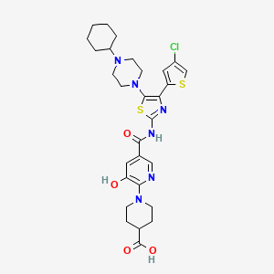 molecular formula C29H35ClN6O4S2 B12793596 3-Hydroxy-avatrombopag CAS No. 1290121-42-4