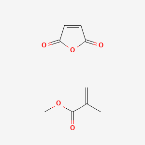 molecular formula C9H10O5 B12793642 Furan-2,5-dione;methyl 2-methylprop-2-enoate CAS No. 25119-65-7