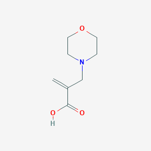 molecular formula C8H13NO3 B1279365 2-(吗啉甲基)丙烯酸 CAS No. 4432-44-4