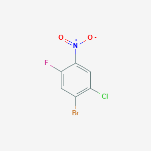 molecular formula C6H2BrClFNO2 B1279372 1-溴-2-氯-5-氟-4-硝基苯 CAS No. 1027833-17-5