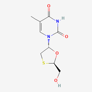 alpha-L-(+)-(2R,5R)-1-(2-(Hydroxymethyl)-1,3-oxathiolan-5-yl)thymine